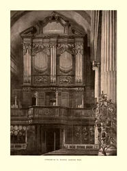 Interior of St. Magnus Looking West, mid-late 19th century