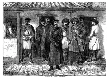 Interior of a Russian Guardhouse, Crimean War