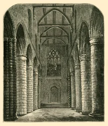 Interior of the Abbey Nave, Looking West