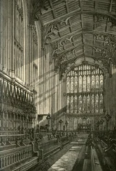Interior of the Chapel, 1875, 1911