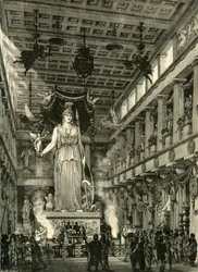 Interior of the Parthenon, Restored, 1890