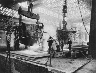 Interior View, Krupp Works, Essen, Ruhr, Germany, World War I