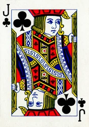 Jack of Clubs from a Deck of Goodall & Son Ltd. Playing Cards, c1940