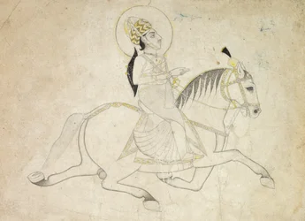Jai Singh III of Jaipur r. 1818-1835 Riding, c. 1820