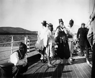 Japanese Officials on Board a Ship, Korea