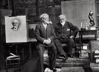 Jean Richepin, French Poet, Dramatist and Novelist, and Leon Bonnat, French Artist