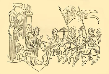 Joan of Arc Comes to the Court of the French King, c1930