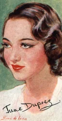 June Duprez, British film actress