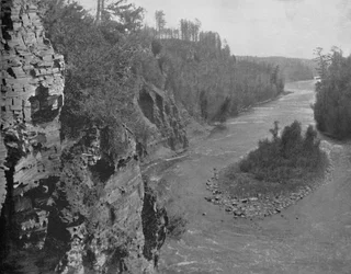 Kaministiquia River, Below Kakabeka Falls, c1897