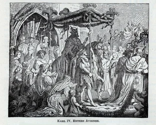 Karl IV Enters Avignon