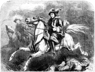 King George II at the Battle of Dettingen, 1743