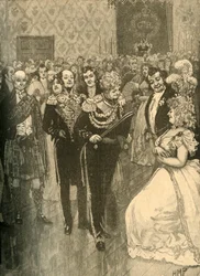 King George IV Holding a Levee in Holyrood Palace, Edinburgh
