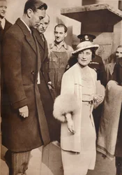 King George VI and Queen Elizabeth leaving a rehearsal for their Coronation, 1937