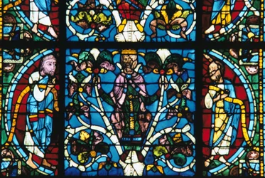 King Solomon, Stained Glass, Chartres Cathedral, France