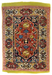 Knotted wool carpet, c1600
