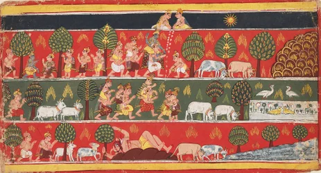 Krishna and the gopis, c1720