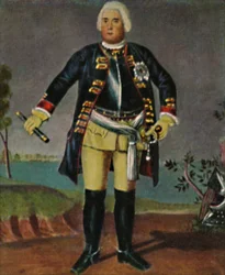 King Friedrich Wilhelm I of Prussia 1688-1740 - Engraving after the painting by Weidemann