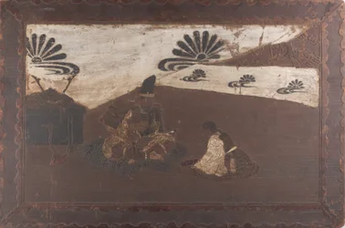 Kusunoki Masashige Bidding Farewell to His Son Masatsura, 19th century