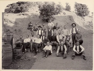 La Grange Mine Crew, California, 1900s
