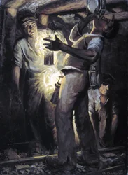 End of the Workday in a Coal Mine: A Thirsty Miner Drinking from a Flask (Dudley)