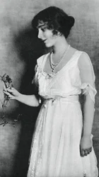 Lady Elizabeth Bowes-Lyon with a Red Carnation