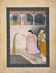 Lady Holding a Sparkler