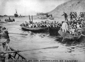 Landing of the Americans in Daiquiri, 1898