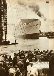Launch of the Empress of Britain, Glasgow, 11 June 1930