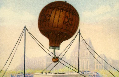 Launch of the Montgolfier Brothers balloon, June 1783