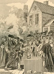 Laying the Foundation-Stone of Blackfriars Bridge, 1760
