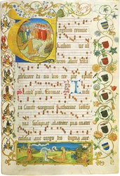 Leaf from Antiphonary for Elisabeth von Gemmingen
