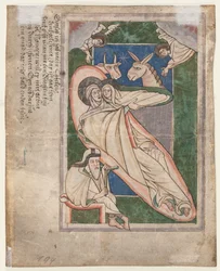 Leaf from a Psalter: Nativity