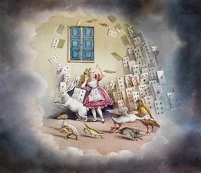 Alice in Wonderland, magic lantern