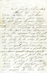 Letter signed David T. Massey, Fort Curtis, Helena, Ark., to his father (Nathan Massey), April 21, 1863