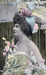 Lidia, vintage French postcard