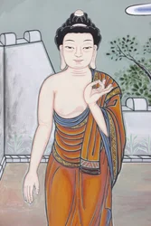 Life of Buddha: The Gesture of Debate Explaining the Buddha