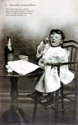 Like Grandfather, French Postcard