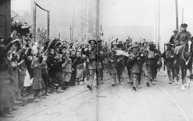 Lille Being Liberated by the British, France, 17 October 1918