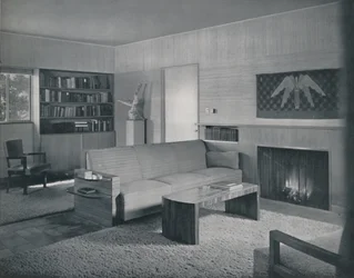 Living Room Designed by Honor Easton and Alyne Whalen in a House in Los Angeles