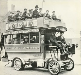 London steam bus, c1900