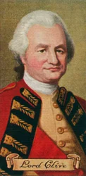 Lord Robert Clive, taken from a series of cigarette cards