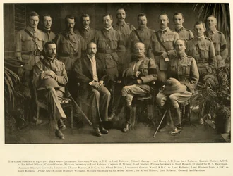 Lord Roberts and Sir Alfred Milner with Their Personal Staffs