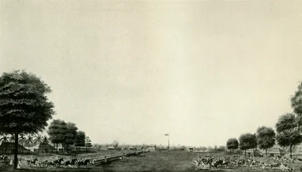 Lord Wellesley Reviewing the Body Guard at Ballygunje, c1770, c19250