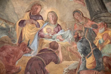 Loreto Church: Nativity painting, Prague, Czech Republic