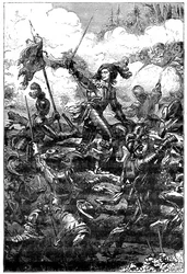 Louis II de Bourbon, Prince de Condé at the Battle of Freiburg