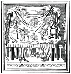 Louis of Taranto instituting the Order of the Holy Ghost, 14th century, 1870