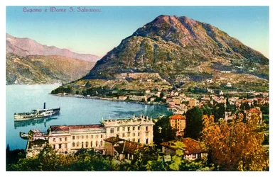 Lugano and Monte San Salvatore, Switzerland