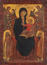 Madonna and Child with Saint John the Baptist, Saint Peter, and Two Angels