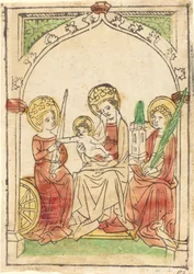 Madonna between Saints Catherine and Barbara, 1440-1460