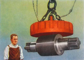 Magnet that Lifts 46 Tons, 1938